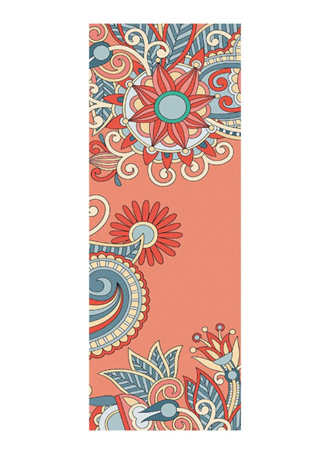 Floral Print Quick Dry Non-Slip Blanket Yoga Mat Towel