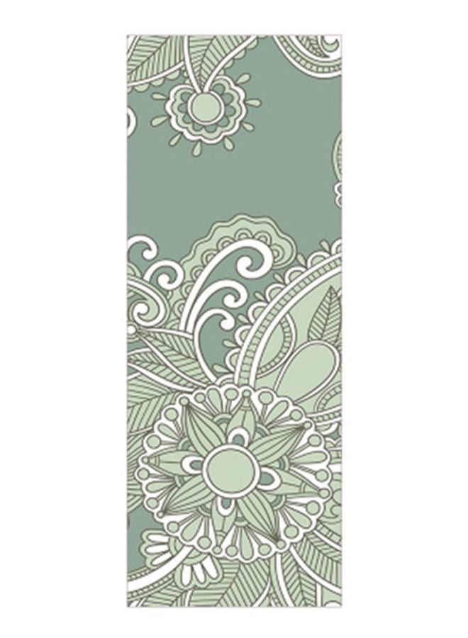 Floral Print Quick Dry Non-Slip Blanket Yoga Mat Towel
