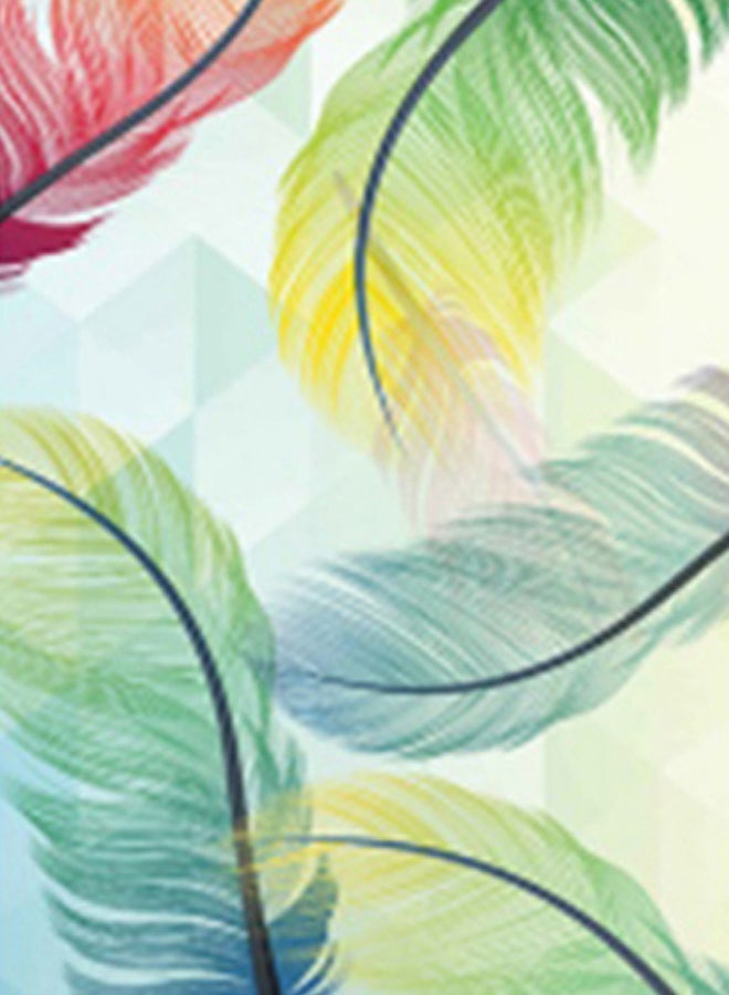 Feather Print Quick Dry Non-Slip Blanket Yoga Mat Towel