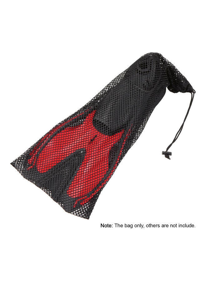 Drawstring Diving Flipper Storage Bag 13x3x8cm