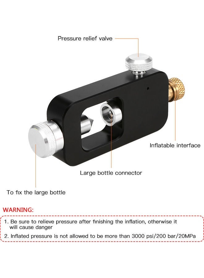 Oxygen Cylinder Refill Adapter 14x2x6cm