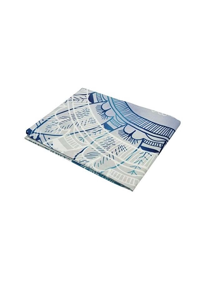 Polyester Indian Mandala Wall Hanging Blue/White