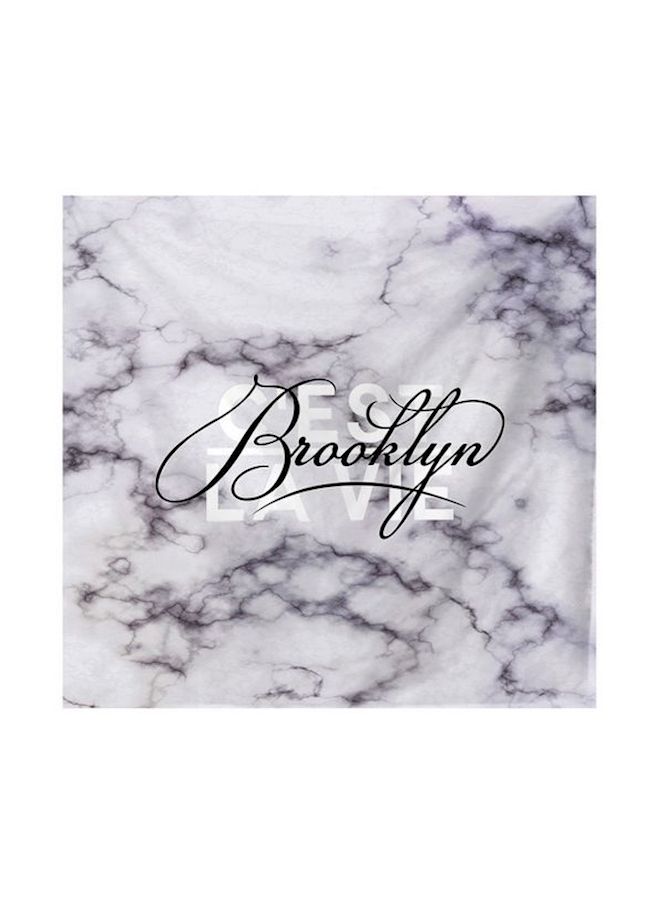 Marble Pattern Fabric Wall Tapestry Hanging White
