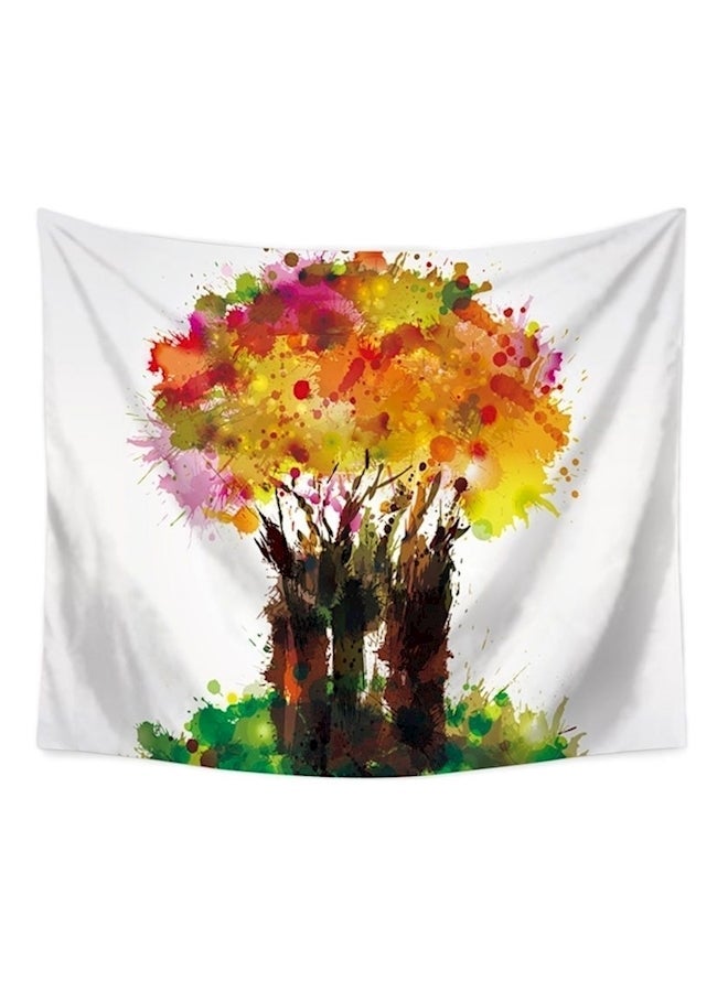 Fashion Tapestry Colorful Tree Printed Wall Art Multicolour 150grams