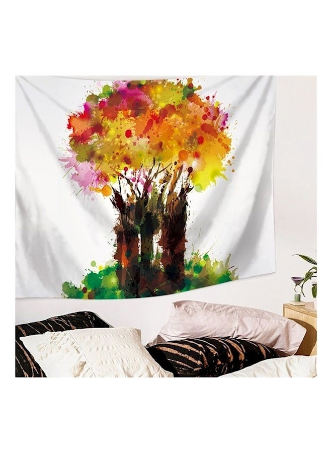 Fashion Tapestry Colorful Tree Printed Wall Art Multicolour 150grams