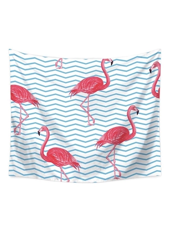Flamingo Print Wall Hanging Multicolour 150x100cm
