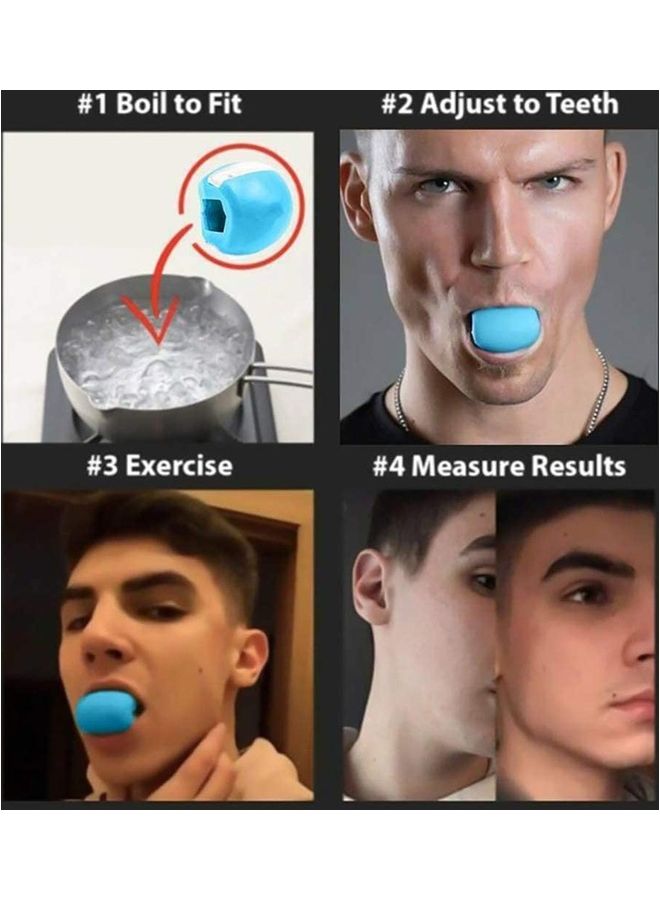 3-Piece Jaw Exerciser Device Facial Chew Muscle Training Fitness Ball