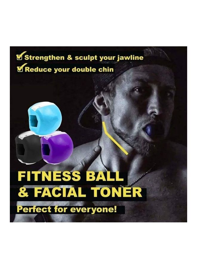 3-Piece Jaw Exerciser Device Facial Chew Muscle Training Fitness Ball