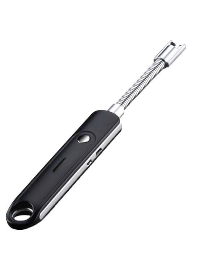 USB Pulse Hose Electric Lighter Black/Silver