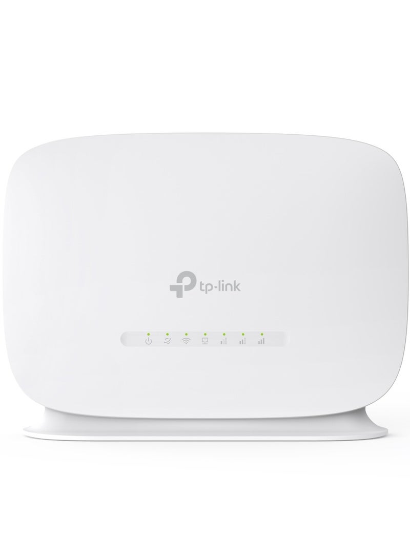 TP-Link 300Mbps 4G WiFi Router, cutting-edge Mobil WiFi Router 4G Cat4 LTE Network, Ideal for gaming & streaming, Nano SIM Card Slot, Plug & Play, Secure Network WPA-PSK(TL-MR105)