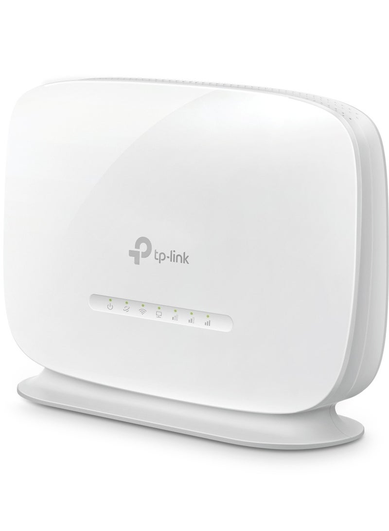 TP-Link 300Mbps 4G WiFi Router, cutting-edge Mobil WiFi Router 4G Cat4 LTE Network, Ideal for gaming & streaming, Nano SIM Card Slot, Plug & Play, Secure Network WPA-PSK(TL-MR105)