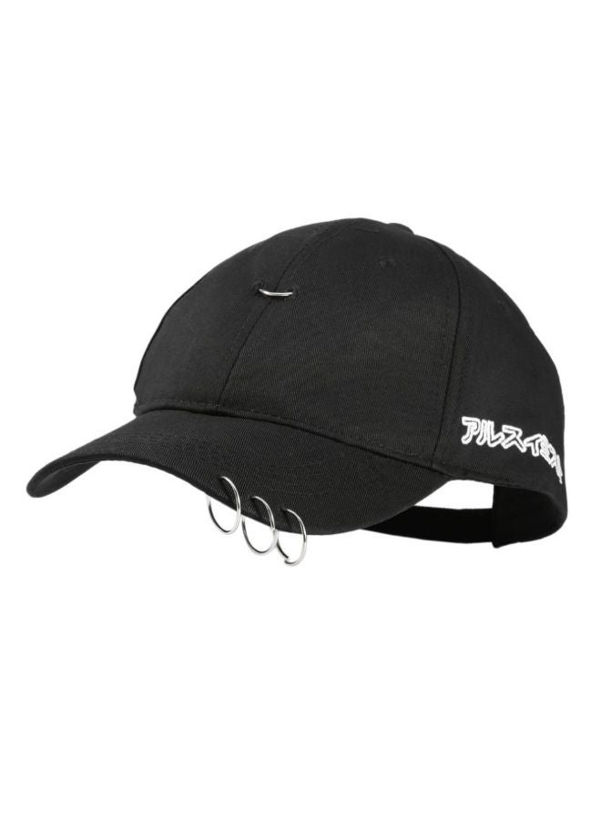 Ring Hoop Pin Curved Baseball Cap