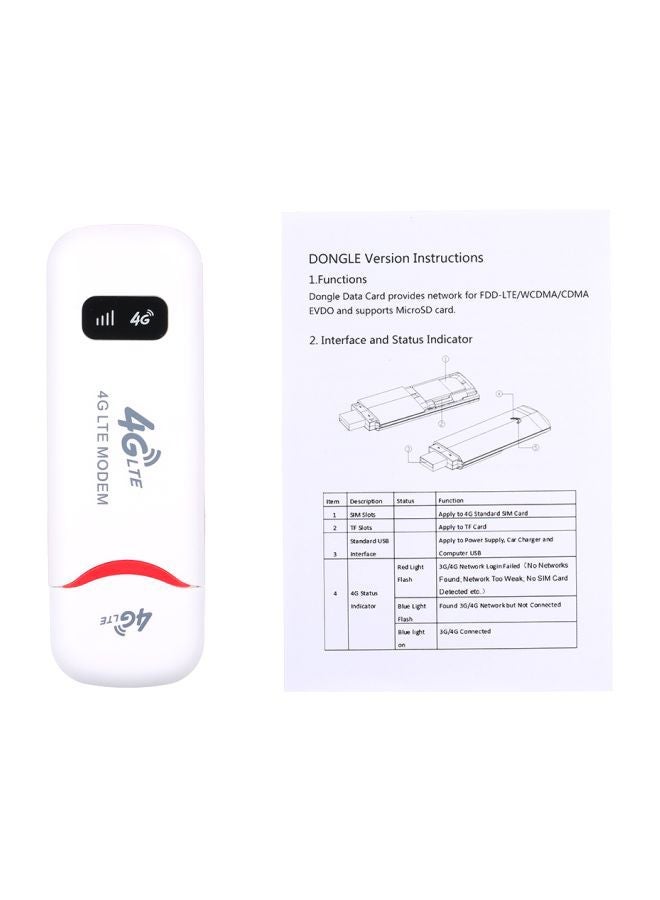 4G Wi-Fi Modem White
