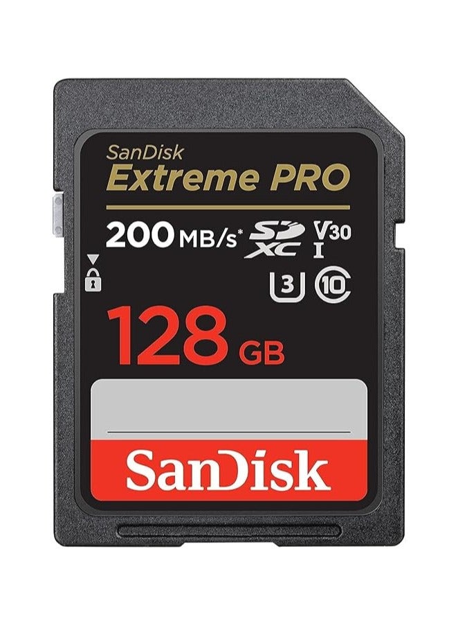 Extreme PRO SDXC card + RescuePRO Deluxe, up to 200MB/s, UHS I 128 GB