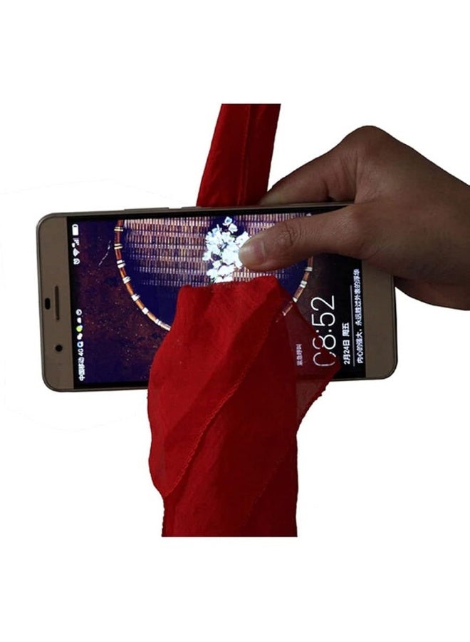 MilesMagic Magician's Silk Thru Phone Magic Trick Penetrate Any Phone with Cloth Mentalism Hanky Scarf Through Smartphone Mobile Screen Illusion Gimmick