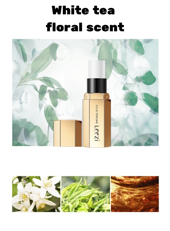 Solid perfume natural fragrance household deodorant small and portable white tea flower fragrance