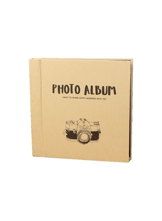 Kraft Paper Photo Album Black 8inch