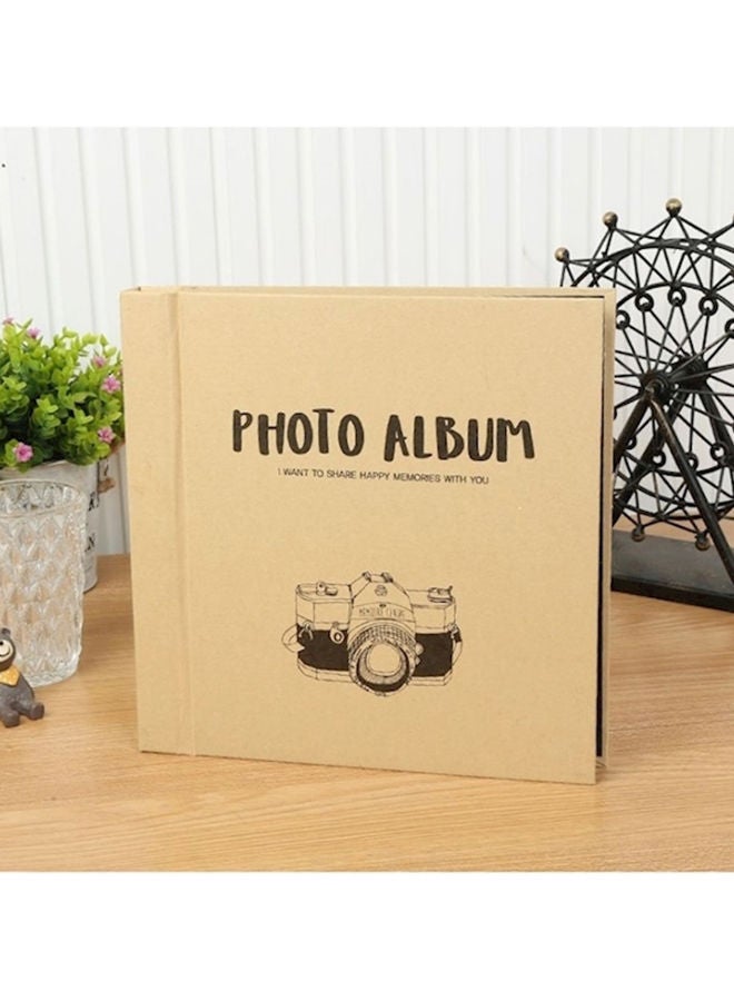 Kraft Paper Photo Album Black 8inch