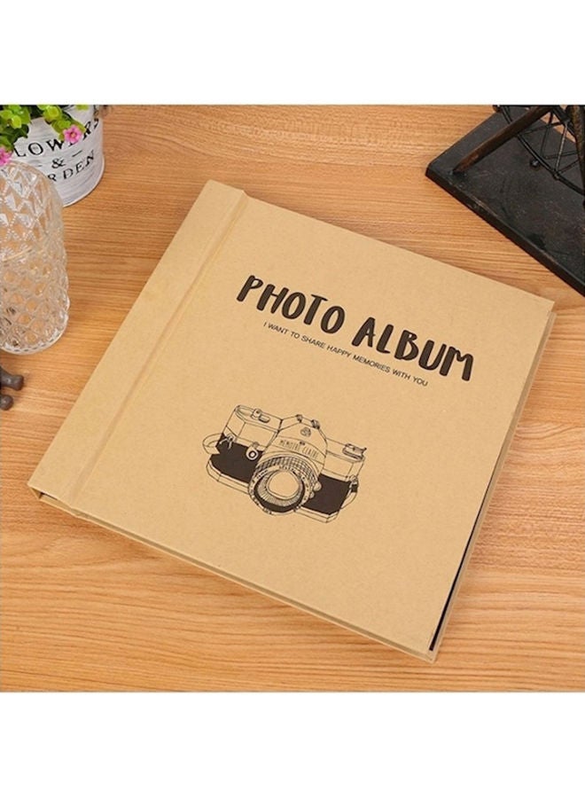 Kraft Paper Photo Album Black 8inch