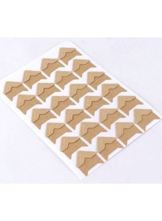 DIY Vintage Corner Craft Paper Stickers For Photo Album Gold