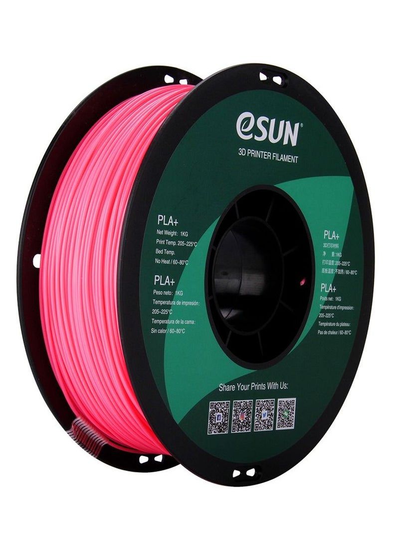 Esun 3D Printer Filament PLA+ 1.75 mm Dimensional Accuracy +/- 0.05 mm 1 Kg (2.2 lbs) Spool 3D Printing Material for 3D Printers – Pink