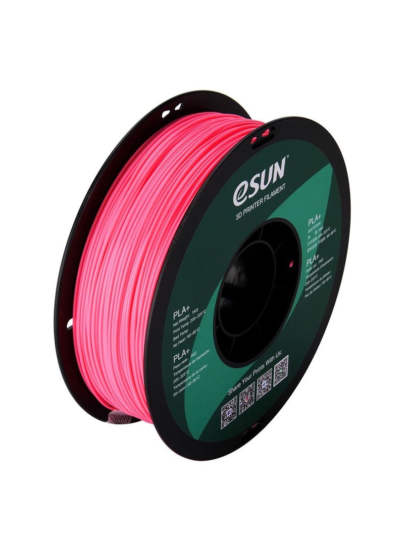 Esun 3D Printer Filament PLA+ 1.75 mm Dimensional Accuracy +/- 0.05 mm 1 Kg (2.2 lbs) Spool 3D Printing Material for 3D Printers – Pink