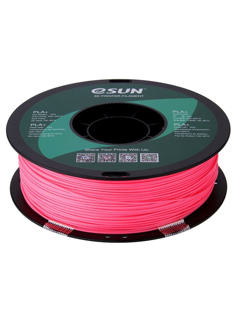 Esun 3D Printer Filament PLA+ 1.75 mm Dimensional Accuracy +/- 0.05 mm 1 Kg (2.2 lbs) Spool 3D Printing Material for 3D Printers – Pink