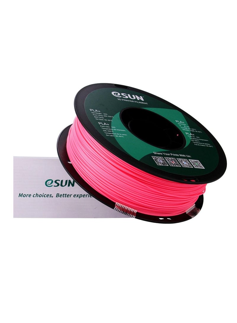 Esun 3D Printer Filament PLA+ 1.75 mm Dimensional Accuracy +/- 0.05 mm 1 Kg (2.2 lbs) Spool 3D Printing Material for 3D Printers – Pink