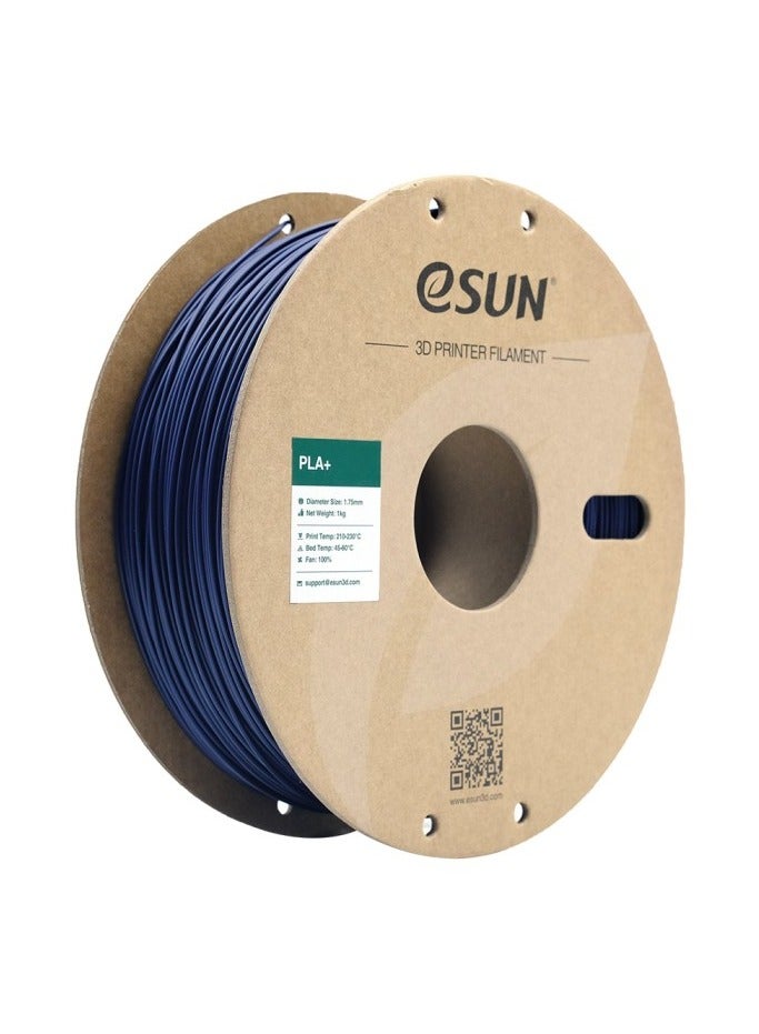 eSun 3D Printer Filament PLA+ 1.75 mm Dimensional Accuracy +/- 0.05 mm 1 Kg (2.2 lbs) Spool 3D Printing Material for 3D Printers – Dark Blue