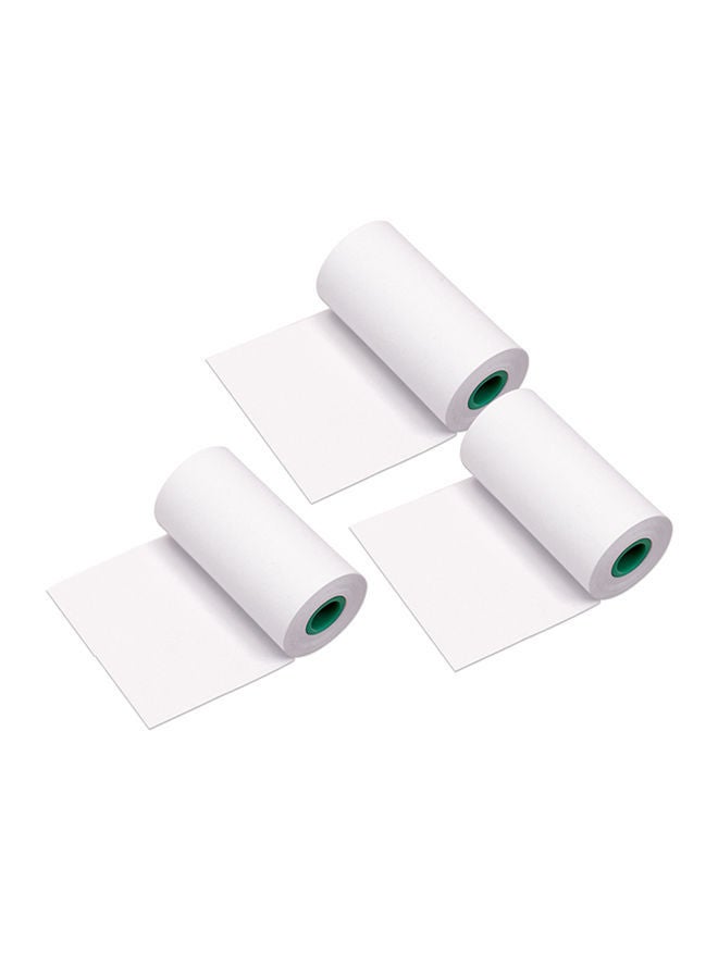 3-Piece Preservation Note Thermal Paper Roll White