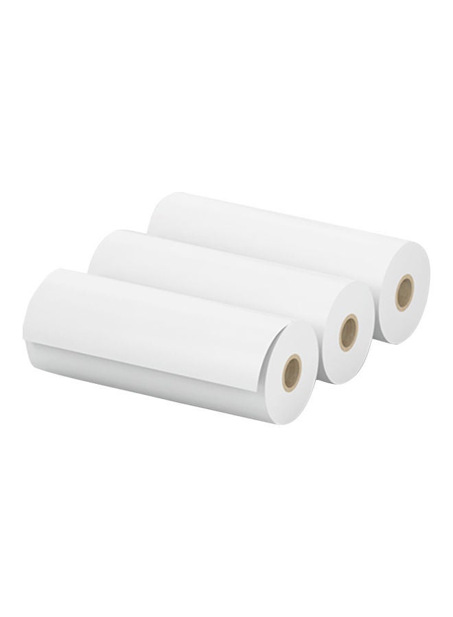 Thermal Printing Paper Set Of 3 White