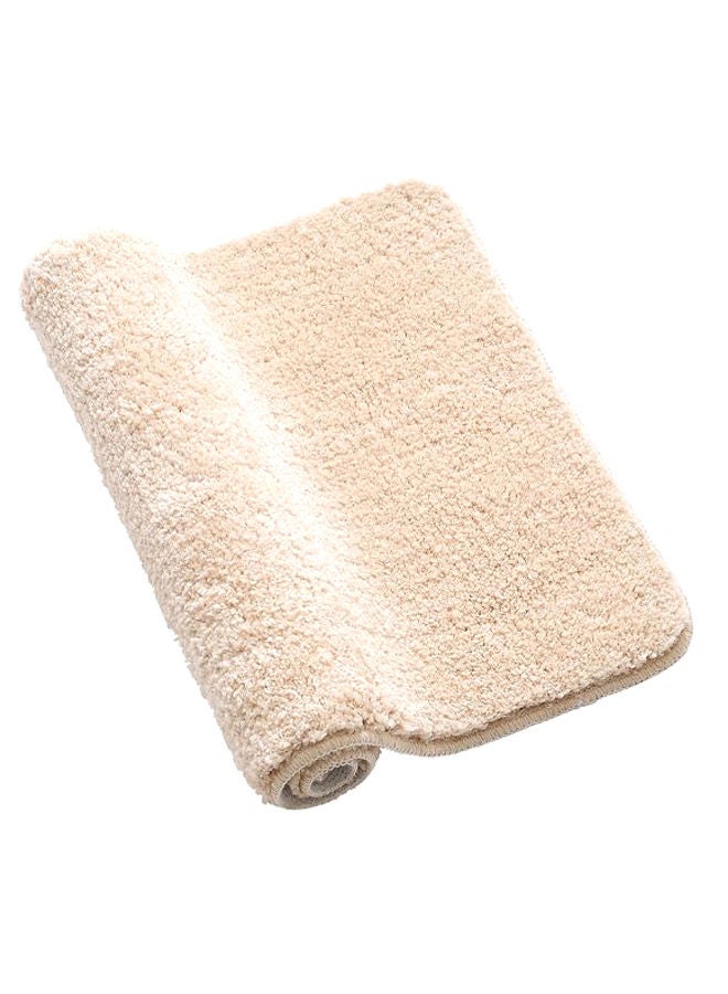 Anti-Slip Soft Indoor Bathroom Floor Mat Beige 40 × 60centimeter