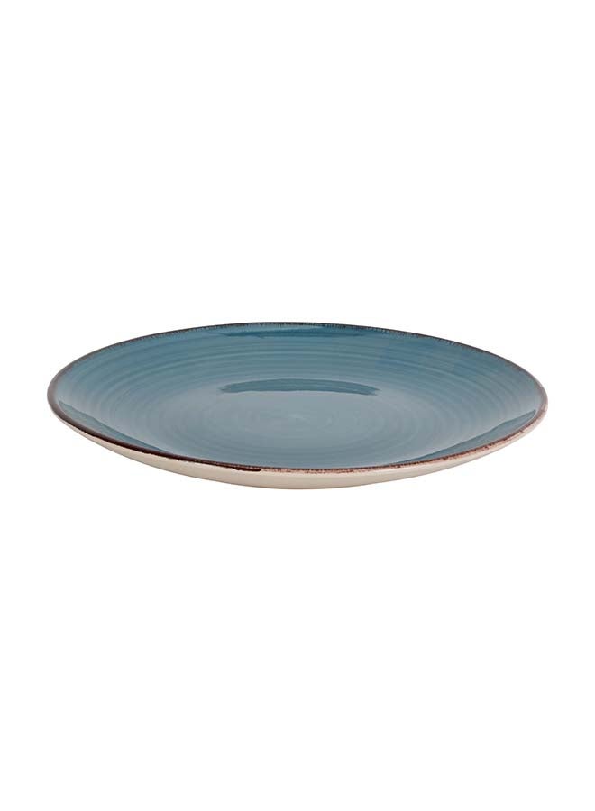 Royalford 16pcs Stoneware Dinner Set RF12409 Includes Dinner and Dessert Plates, Soup Bowls and Mugs Dishwasher-Safe, Microwave-Safe and Freezer-Safe Blue Multicolor 3kg