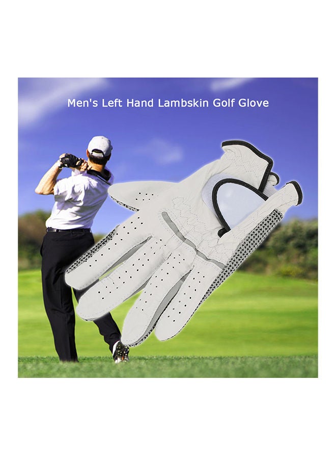 Left Hand Soft Breathable Lambskin Golf Gloves 0.049kg