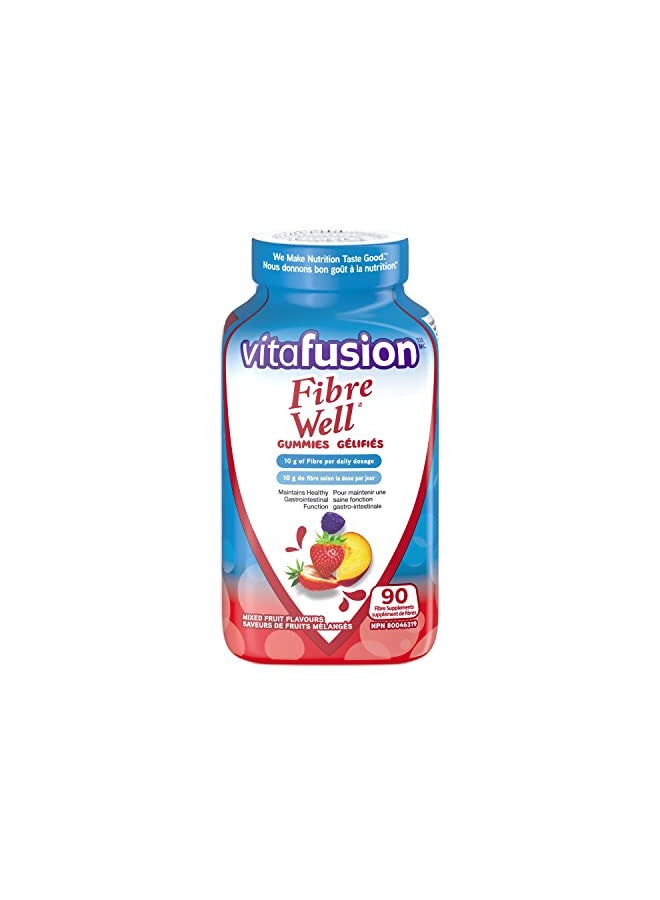 Vitafusion Fibre Well Fibre Supplement Gummies, 90 Gummies