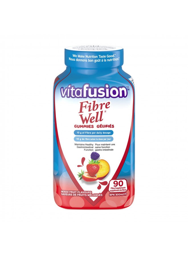 Vitafusion Fibre Well Fibre Supplement Gummies, 90 Gummies