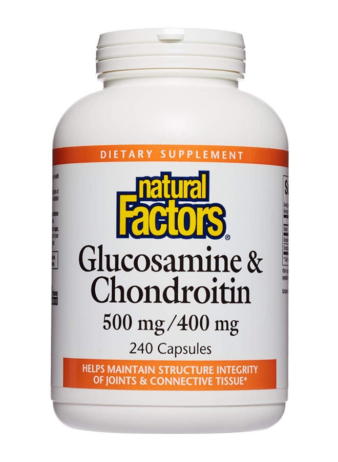 Glucosamine And Chondroitin Dietary Supplement - 240 Capsules