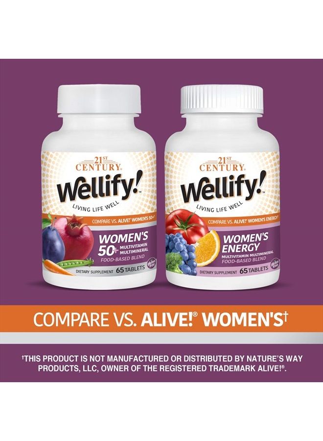 Wellify Women's 50+ Multivitamins with Minerals, 65 Count (22460)