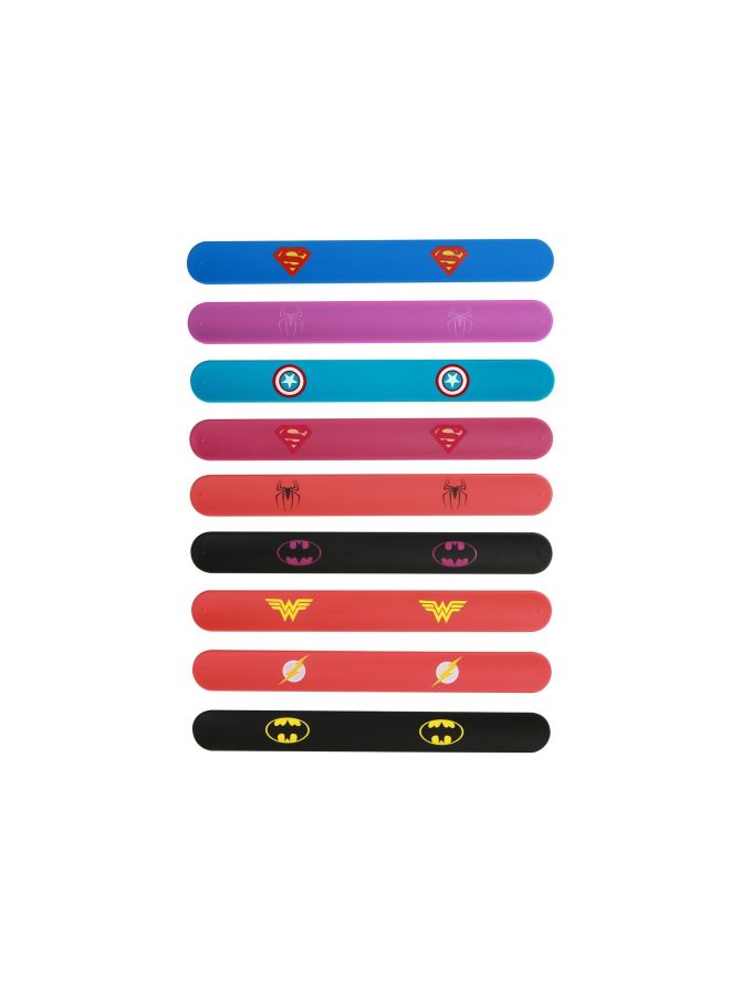 9-Piece Superhero Slap Bracelet