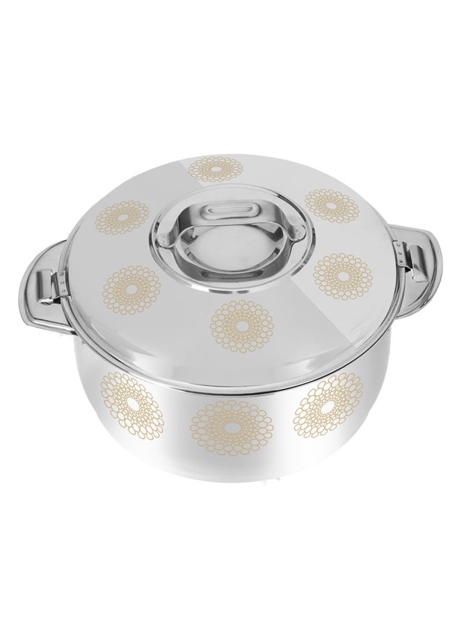 Salwa Double Wall Ss Hot Pot 3000Ml Premium Quality Stainless Steel Multicolor