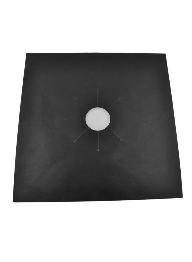 4-Piece Gas Stove Protector Cover Black