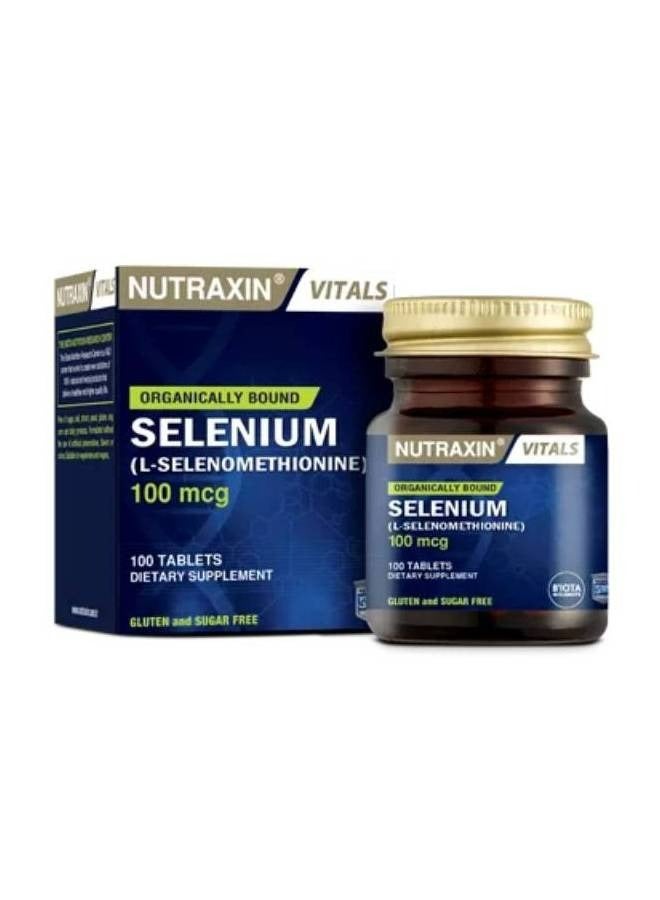 NUTRAXIN VITALS SELENIUM 100MCG 100 TABS