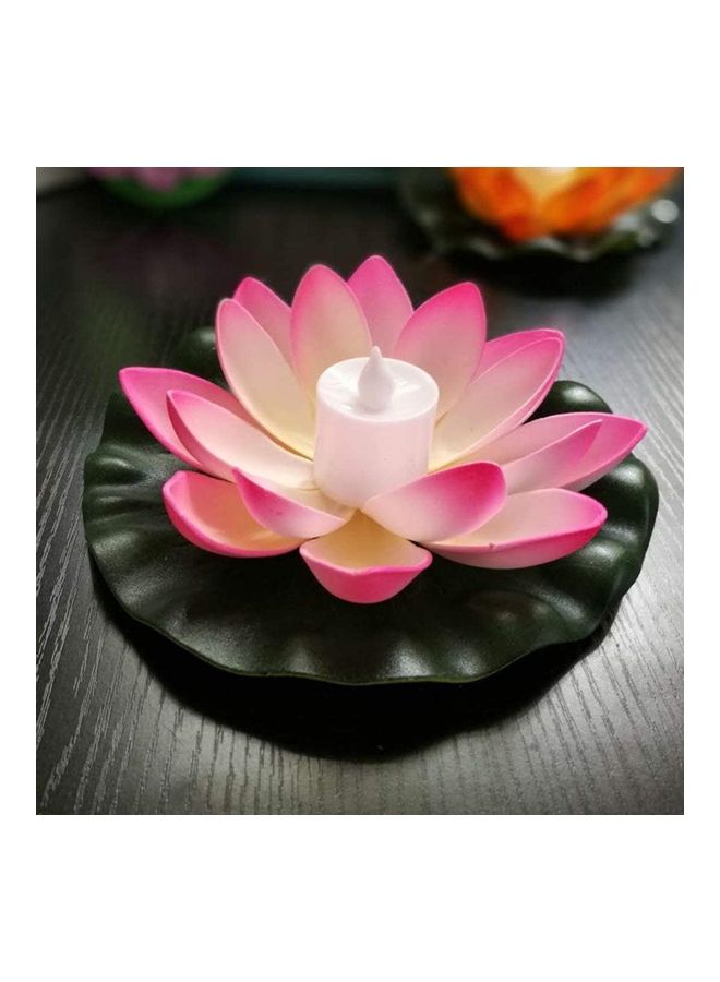 5 Piece Water Floating Lotus Light Multicolour