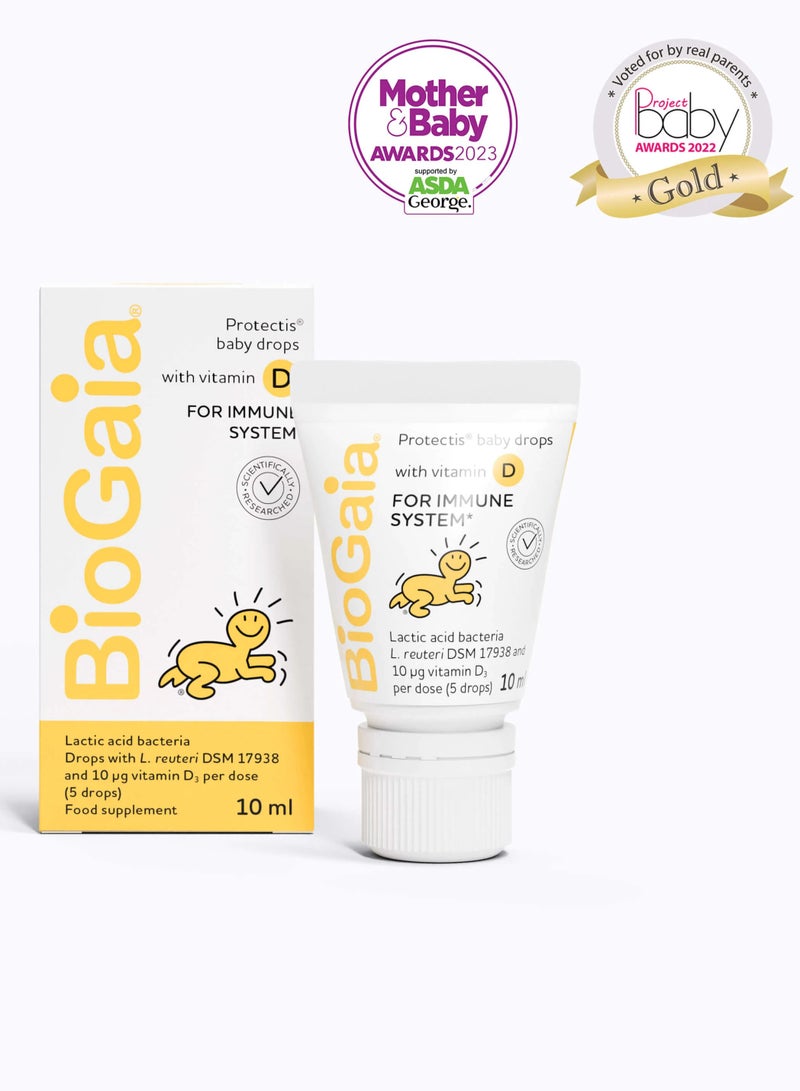 BioGaia Baby Protectis Drops Immune Active 0-36 Months 600 IU (10 ml)