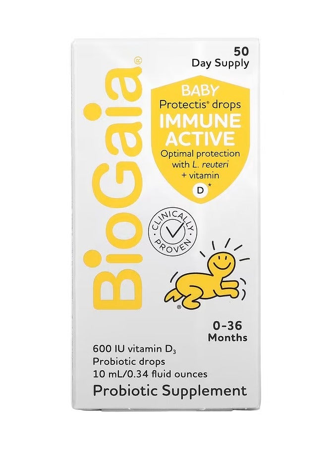 BioGaia Baby Protectis Drops Immune Active 0-36 Months 600 IU (10 ml)