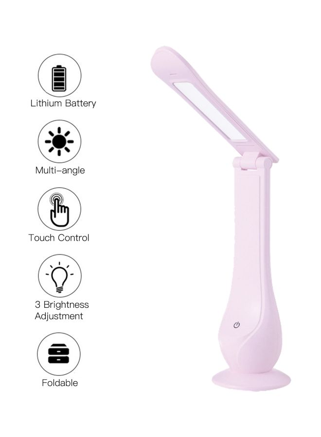 Portable Intelligent Eye-Caring Reading Desk Lamp Pink