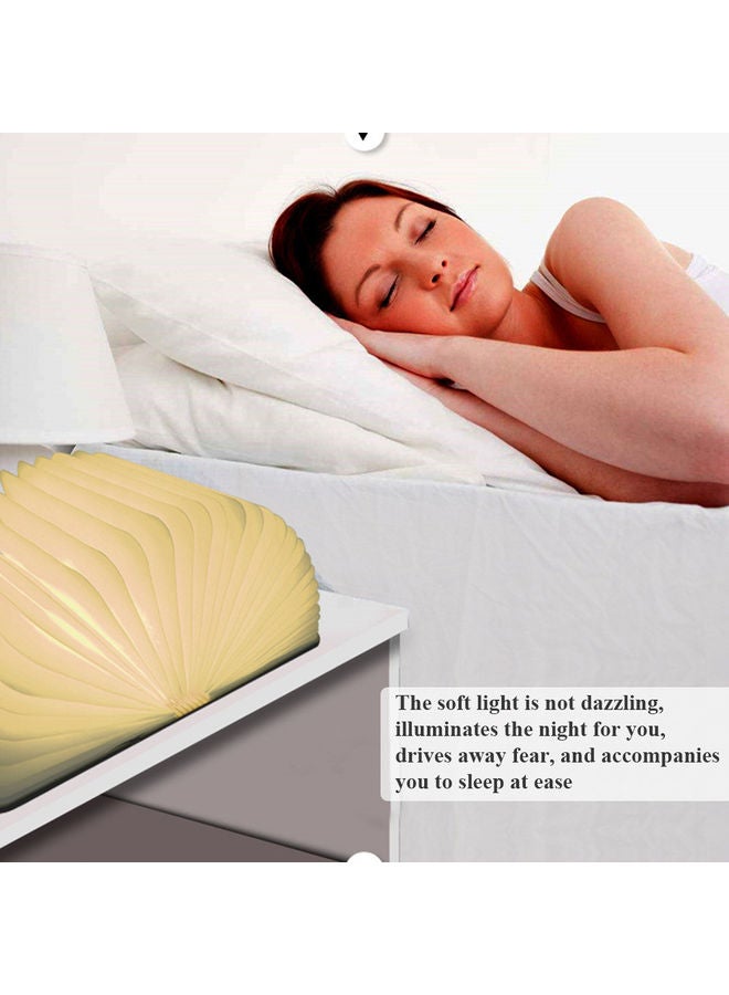 Portable Folding Book Lamp White