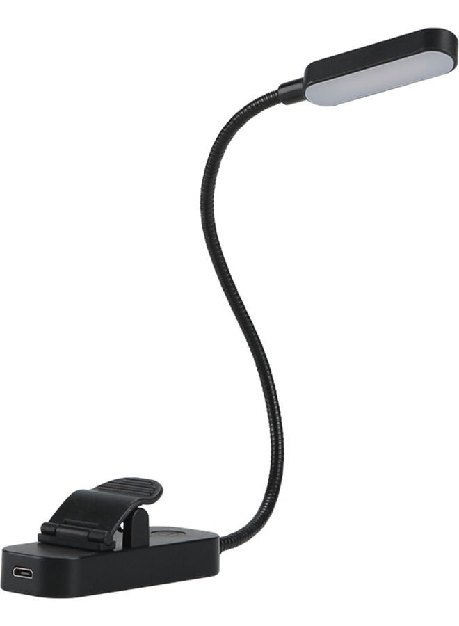 LED Flexible Clip On Eye-Caring Book Reading Lamp Light - Type 1 Black