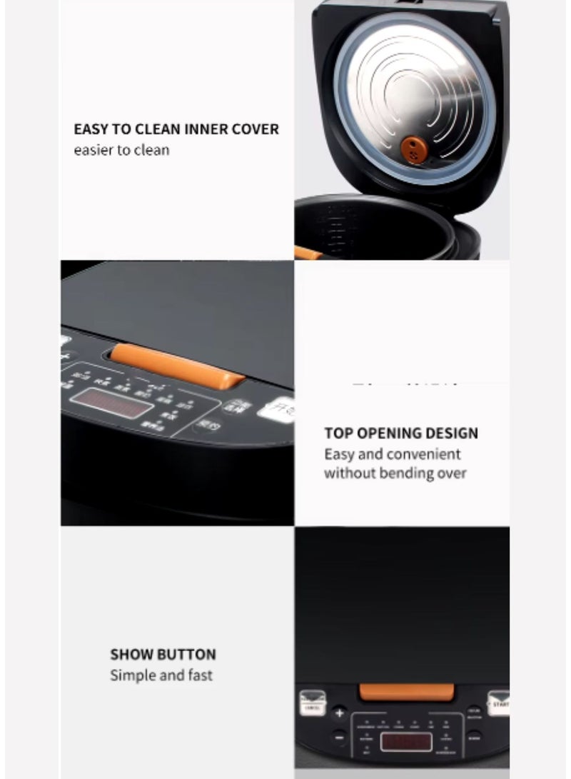 Multifunctional Electric Pressure Cooker, Household Kitchen Intelligent Multifunction Electric Rice Cooker, Large Pot Keep warm Non-Stick, Timing and Heating