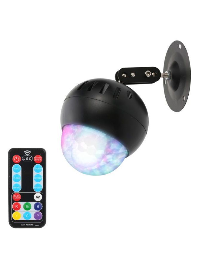 LED Stage Light With Remote Controller Black